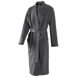Joop! Bademantel, Grau, Anthrazit, Textil, Uni, male, Oeko-Tex® Standard 100, Handmade in Germany, modische Optik, hochwertige Qualität, angenehm