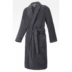 Joop! Bademantel, Anthrazit, Textil, Uni, Gr. 50/52, male, Oeko-Tex® Standard 100, Handmade in Germany, Taschen, besonders flauschig, angenehm warm,