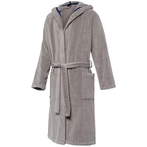 Joop! Bademantel, Grau, Textil, Uni, Gr. 54/56, Oeko-Tex® Standard 100, Handmade in Germany, Taschen, besonders flauschig, angenehm warm, hochwertige Qualität, Badtextilien, Bademäntel, Bademäntel Herren