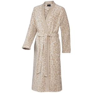 Joop! Bademantel Leo, Beige, Textil, Animalprint, Gr. 40/42, Handmade in Germany, Oeko-Tex® Standard 100, hochwertige Qualität, angenehm warm, besonders flauschig, Taschen, Badtextilien, Bademäntel, Bademäntel Damen