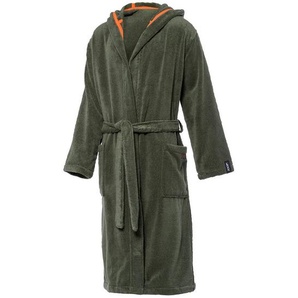Joop! Bademantel, Olivgrün, Textil, Uni, Gr. 54/56, Oeko-Tex® Standard 100, Handmade in Germany, hochwertige Qualität, Taschen, besonders flauschig, angenehm warm, Badtextilien, Bademäntel, Bademäntel Herren