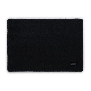 Joop! Badematte Basic, Schwarz, Textil, Uni, rechteckig, 60x90 cm, für Fußbodenheizung geeignet, rutschfest, Badtextilien, Badematten