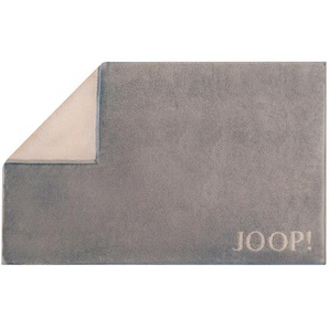 Joop! Badematte Classic Doubleface, Graphit, Beige, Textil, Uni, rechteckig, 50x80 cm, Made in Germany, Oeko-Tex® Standard 100, für Fußbodenheizung
