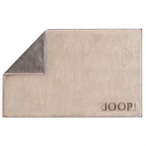 Joop! Badematte Classic Doubleface, Graphit, Sand, Textil, Uni, rechteckig, 50x80 cm, Made in Germany, Oeko-Tex® Standard 100, für Fußbodenheizung