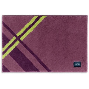 Joop! Badteppich Checks, Mauve, Textil, Graphik, rechteckig, 70 cm, Made in Germany, für Fußbodenheizung geeignet, rutschhemmend, Badtextilien, Badematten