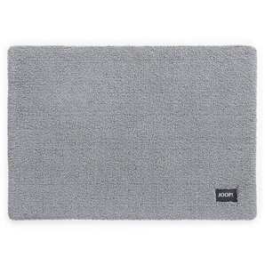 Joop! Badteppich Basic, Hellgrau, Grau, Textil, Uni, rechteckig, 50x60 cm, Made in Germany, für Fußbodenheizung geeignet, Badtextilien, Badematten