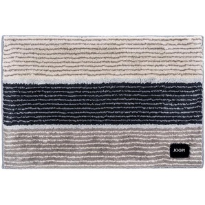 Joop! Badteppich Lines, Champagner, Beige, Textil, Streifen, rechteckig, 50x60 cm, Made in Germany, für Fußbodenheizung geeignet, rutschfest,