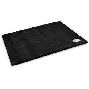 Joop! Badteppich Luxury, Schwarz, Textil, Uni, rechteckig, 50x60 cm, Made in Germany, für Fußbodenheizung geeignet, rutschhemmend, Badtextilien,