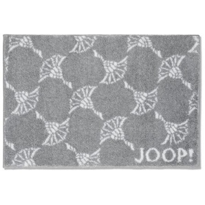 Joop! Badteppich New Cornflower Allover, Grau, Textil, 60x90 cm, Made in Germany, für Fußbodenheizung geeignet, rutschhemmend, Badtextilien,