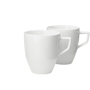 JOOP! Becher 2er-Set - weiß - Porzellan - 8,5 cm - 9,5 cm | Möbel Kraft