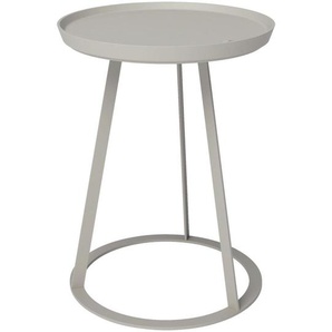 Joop! Beistelltisch Round, Taupe, Metall, rund, eckig, Flachrohr, 45x52 cm, Wohnzimmer, Wohnzimmertische, Beistelltische, Beistelltische Metall