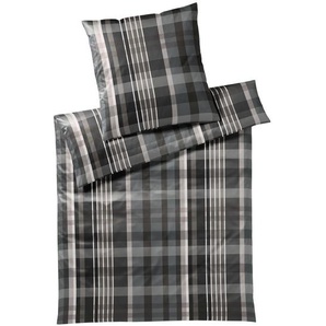 Joop! Bettwäsche, Grau, Hellgrau, Dunkelgrau, Textil, Karo, 155 cm, Oeko-Tex® Standard 100, pflegeleicht, schadstoffgeprüft, edel glänzend, dicht gewebtes Garn, Schlaftextilien, Bettwäsche, Bettwäsche