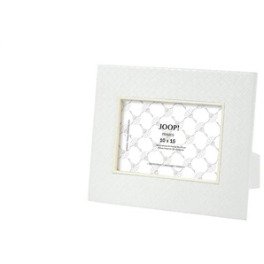 JOOP! Bilderrahmen - weiß - Kunstleder - 18 cm - 22 cm | Möbel Kraft