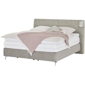 JOOP! Boxspringbett  Bags ¦ grau ¦ Maße (cm): B: 202 H: 120