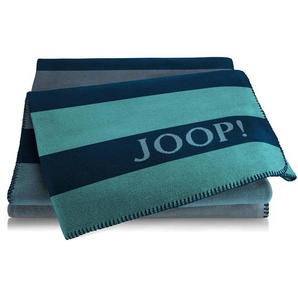 Joop! Decke Tone, Blau, Textil, Uni, 150x200 cm, Made in Germany, Oeko-Tex® Standard 100, Kettelrand, pflegeleicht, Wohntextilien, Decken, Kuscheldecken
