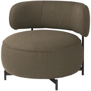JOOP! Drehsessel aus Flachgewebe Characters ¦ braun ¦ Maße (cm): B: 88 H: 75 T: 88.0  Ø: 88