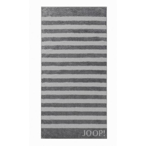 Joop! Duschtuch Classic Stripes, Anthrazit, Textil, Streifen, 80x150 cm, Made in Germany, Oeko-Tex® Standard 100, saugfähig, Aufhängeschlaufe, hochwertige Qualität, schadstoffgeprüft, Badtextilien, Bade- & Duschhandtücher