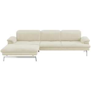 JOOP! Ecksofa Velours Studio 8153 ¦ creme ¦ Maße (cm): B: 295 H: 82 T: 197.0