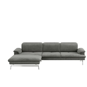 JOOP! Ecksofa Velours Studio 8153 ¦ grau ¦ Maße (cm): B: 295 H: 102 T: 197.0