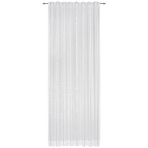 Joop! Fertigvorhang J-Bond, Natur, Weiß, Textil, Uni, 130x250 cm, für Stange und Schiene geeignet, Wohntextilien, Gardinen & Vorhänge, Fertiggardinen, Fertiggardinen