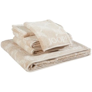 Joop! Frottierset Cornflower, Sand, Beige, Textil, 5-teilig, Abstraktes, Oeko-Tex® Standard 100, saugfähig, Aufhängeschlaufe, strapazierfähig, angenehm weich, hochwertige Qualität, Badtextilien, Handtuch-Sets