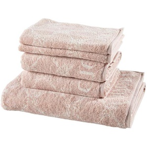 Joop! Frottierset, Rosa, Textil, 5-teilig, Abstraktes, Oeko-Tex® Standard 100, saugfähig, Aufhängeschlaufe, strapazierfähig, angenehm weich,