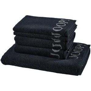 Joop! Frottierset, Schwarz, Textil, 5-teilig, Uni, Oeko-Tex® Standard 100, saugfähig, Aufhängeschlaufe, strapazierfähig, angenehm weich, hochwertige