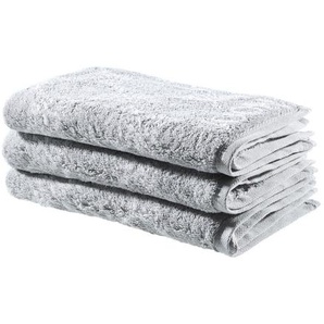 Joop! Frottierset, Silber, Textil, 3-teilig, Uni, Oeko-Tex® Standard 100, saugfähig, Aufhängeschlaufe, strapazierfähig, angenehm weich, hochwertige