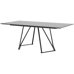 JOOP! Glas-Säulentisch Swing ¦ grau ¦ Maße (cm): B: 100 H: 75