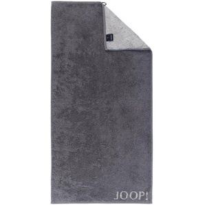 Joop! Handtuch Classic Doubleface, Anthrazit, Textil, Uni, 50x100 cm, Made in Germany, Oeko-Tex® Standard 100, saugfähig, Aufhängeschlaufe,