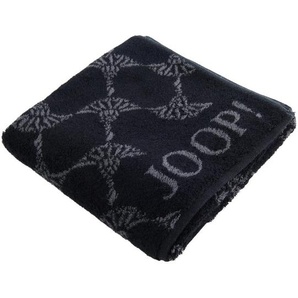 Joop! Handtuch Cornflower, Schwarz, Textil, Blume, 50x100 cm, Made in Germany, Oeko-Tex® Standard 100, saugfähig, Aufhängeschlaufe, strapazierfähig,