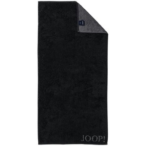 JOOP! Handtuch  JOOP! 1600 Classic Doubleface ¦ schwarz ¦ 100% Baumwolle ¦ Maße (cm): B: 50