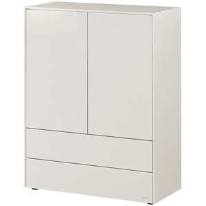 JOOP! Highboard  Gloss Base ¦ grau ¦ Maße (cm): B: 92,5 H: 118,5 T: 42,4