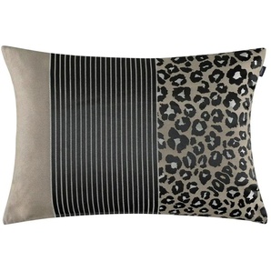 JOOP! Kissen J-Leo - braun - Materialmix - 40 cm | Möbel Kraft