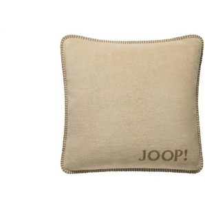 JOOP! Kissen JOOP! Uni-Doubleface - braun - Materialmix - 50 cm | Möbel Kraft