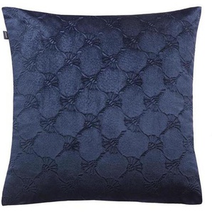 Joop! Kissenhülle Velvety, Dunkelblau, Textil, Uni, 40x40 cm, hochwertige Qualität, Wohntextilien, Kissen, Kissenbezüge