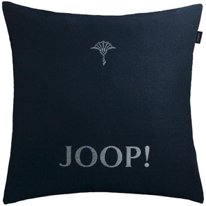 Joop! Kissenhülle Chains, Blau, Silber, Dunkelblau, Textil, Uni, 40 cm, hochwertige Qualität, Wohntextilien, Kissen, Kissenbezüge