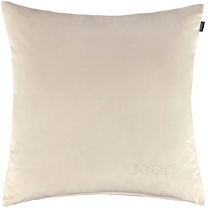 Joop! Kissenhülle J-Impress, Creme, Natur, Textil, Uni, 45x45 cm, hochwertige Qualität, Wohntextilien, Bezüge, Kissenbezüge