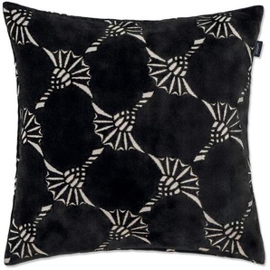 Joop! Kissenhülle J!Shutter, Schwarz, Textil, Floral, 40x40 cm, hochwertige Qualität, Wohntextilien, Bezüge, Kissenbezüge