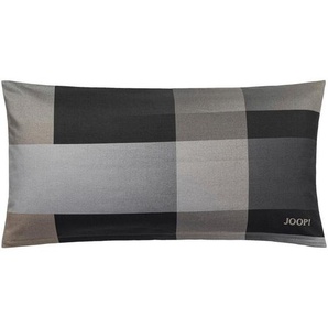 Joop! Kissenhülle J! Woven, Anthrazit, Textil, Karo, 40 cm, Oeko-Tex® Standard 100, hochwertige Qualität, Wohntextilien, Kissen, Kissenbezüge