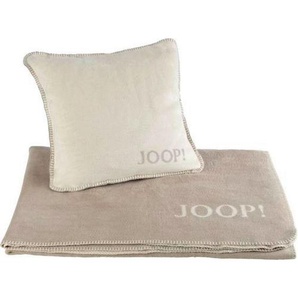 Joop! Kissenhülle UNI Doubleface, Natur, Sand, Textil, Uni, 50x50 cm, Oeko-Tex® Standard 100, bügelfrei, hochwertige Qualität, Wohntextilien, Bezüge,