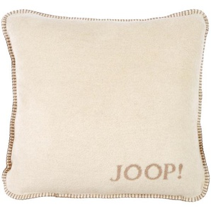 Joop! Kissenhülle UNI Doubleface, Natur, Sand, Textil, Uni, 50x50 cm, Oeko-Tex® Standard 100, bügelfrei, hochwertige Qualität, Wohntextilien, Bezüge,