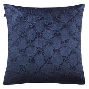 Joop! Kissenhülle Velvety, Dunkelblau, Textil, Uni, 45x45 cm, hochwertige Qualität, Wohntextilien, Bezüge, Kissenbezüge