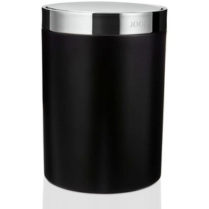 Joop! Kosmetikeimer Chromeline Black, Schwarz, Chrom, Kunststoff, 6 L, 26 cm, Badaccessoires, Waschplatzzubehör, Kosmetik- & Abfalleimer