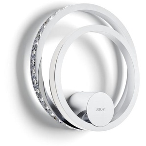 Joop! Led-Wandleuchte Jewel Lights , Klar, Chrom , Metall, Glas , rund,rund , 31 cm , Lampen & Leuchten, Innenbeleuchtung, Wandleuchten