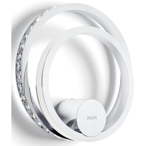 JOOP! LED Wandleuchte JEWEL LIGHTS, Dimmfunktion, LED fest integriert, Warmweiß, Wandleuchte in Ringform mit Premium-LEDs in Kristallglas-Optik