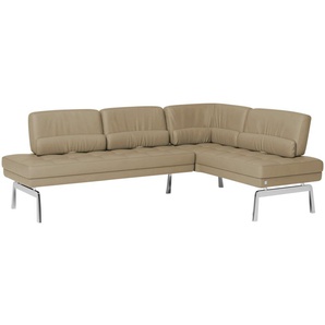 JOOP! Eckbank  Leder Loft ¦ braun ¦ Maße (cm): B: 233 H: 87 T: 163.0