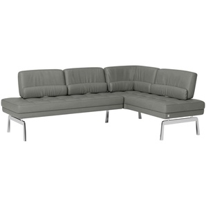 JOOP! Eckbank Leder Loft ¦ grau ¦ Maße (cm): H: 87