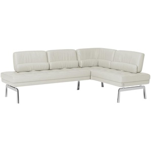JOOP! Eckbank  Leder Loft ¦ grau ¦ Maße (cm): B: 233 H: 87 T: 163.0