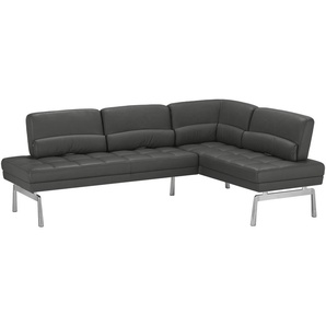 JOOP! Eckbank  Leder Loft ¦ schwarz ¦ Maße (cm): B: 233 H: 87 T: 163.0
